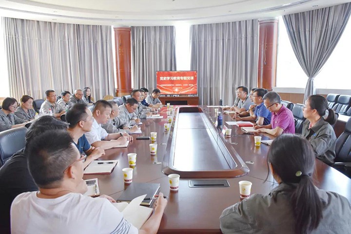 集团党委副书记、总经理高建嵩深入曲煤焦化挂钩联系支部讲授党史学习教育专题党课